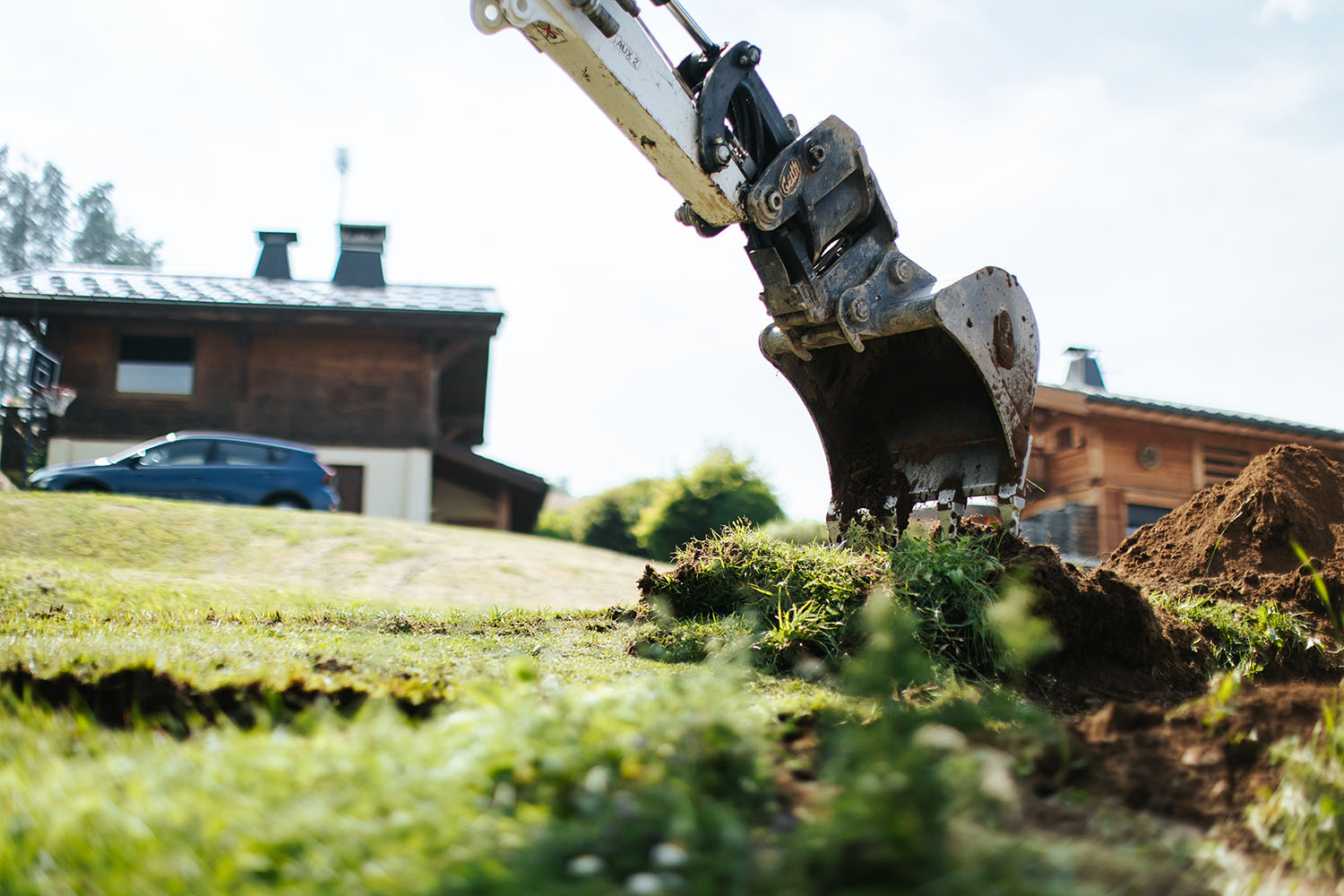Photo d'un godet de pelleteuse