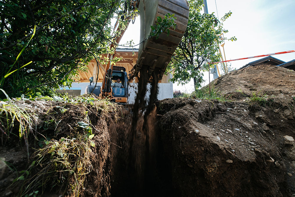 Photo de la société CONDOLO TP entrain de réaliser des travaux d'assainissement
