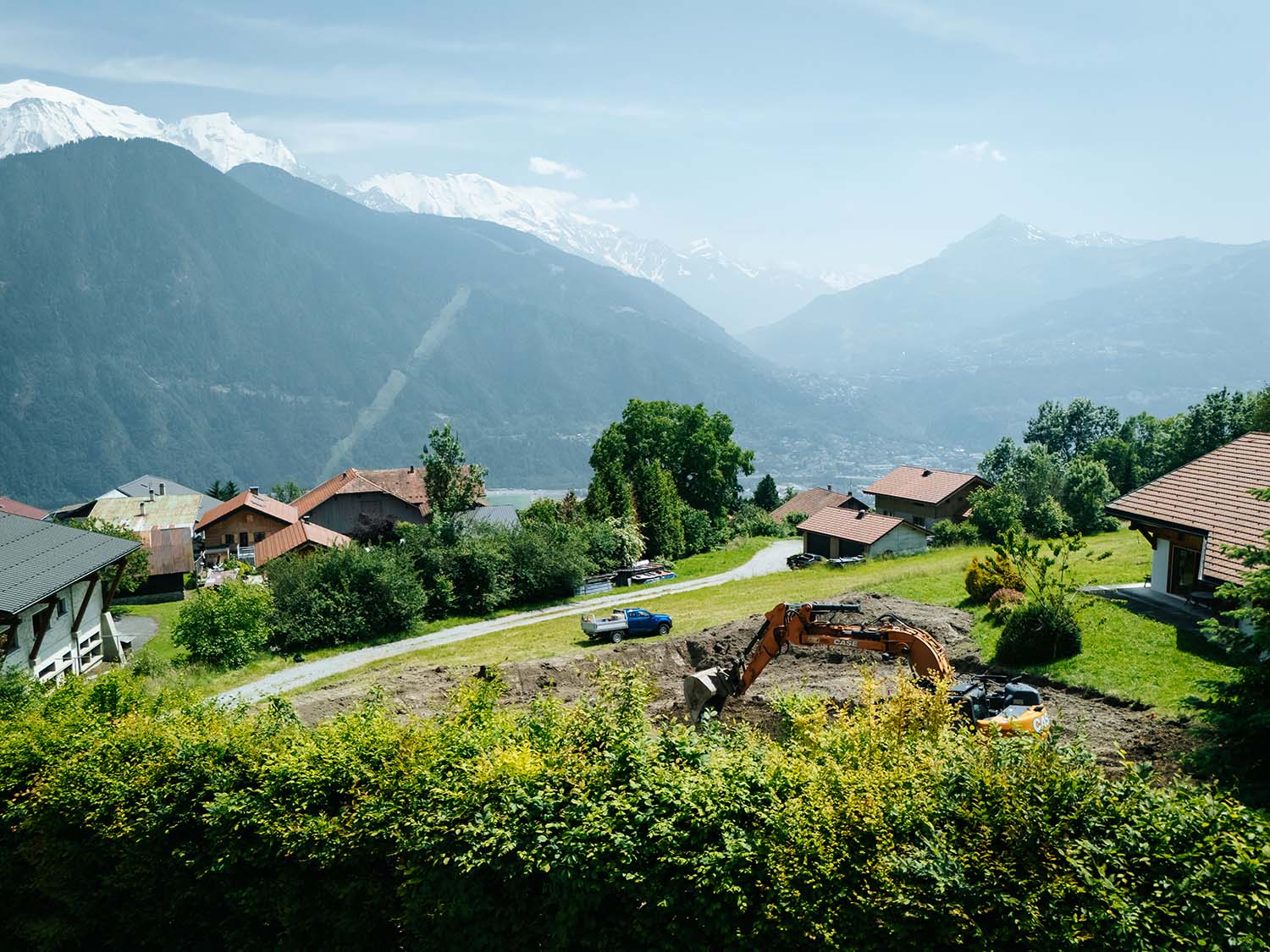 Photo d'un chantier de terrassement